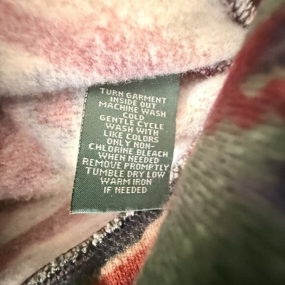 Lauren Jeans Co Ralph Lauren Southwestern Aztec Print Fleece Blazer Jacket Small - Picture 4 of 6